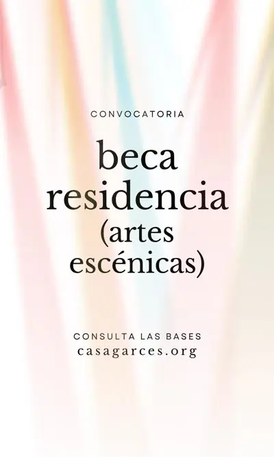 Beca Artes Escénicas